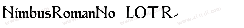 NimbusRomanNo9LOT R字体转换